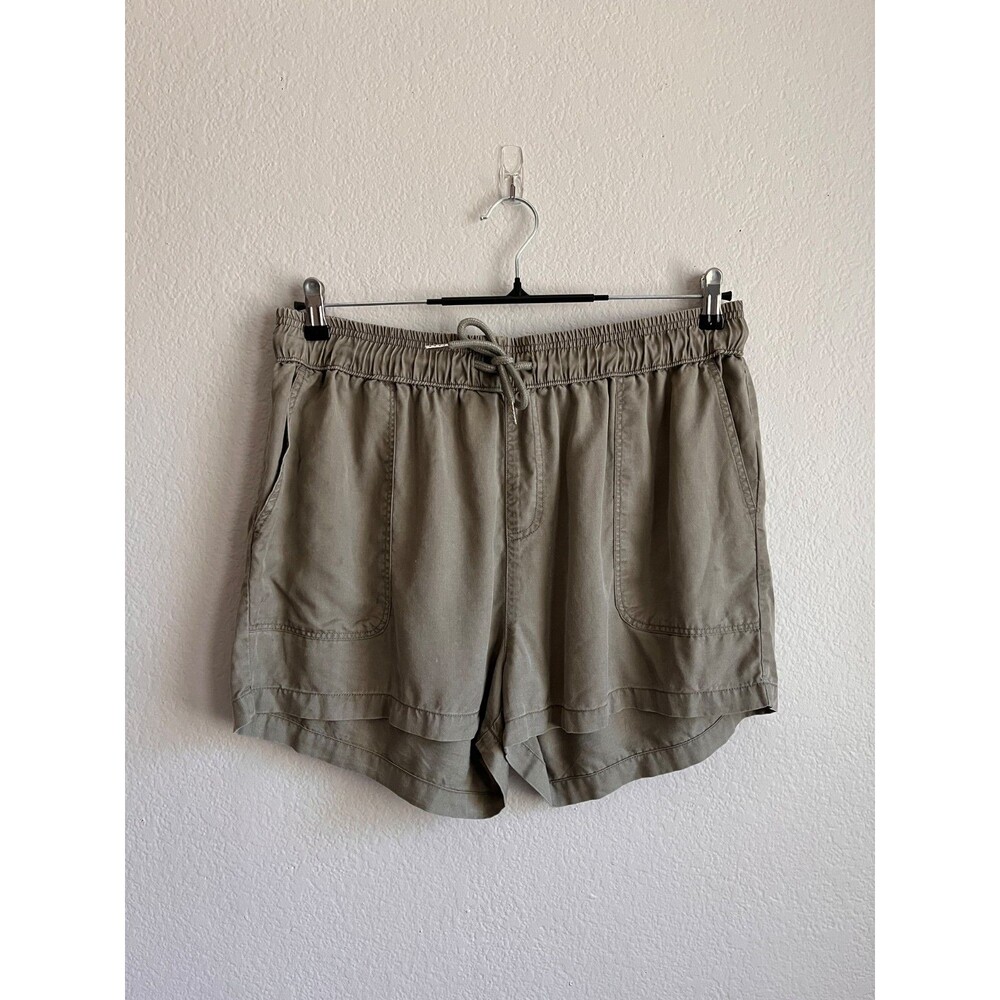 Quince Vintage Wash Tencel Utility Shorts in Olive Size XL